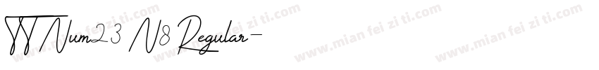 TT Num23 N8 Regular字体转换